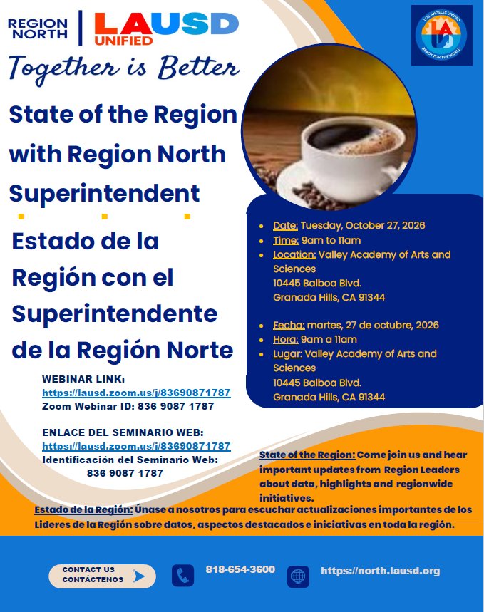 Region North State of the Region